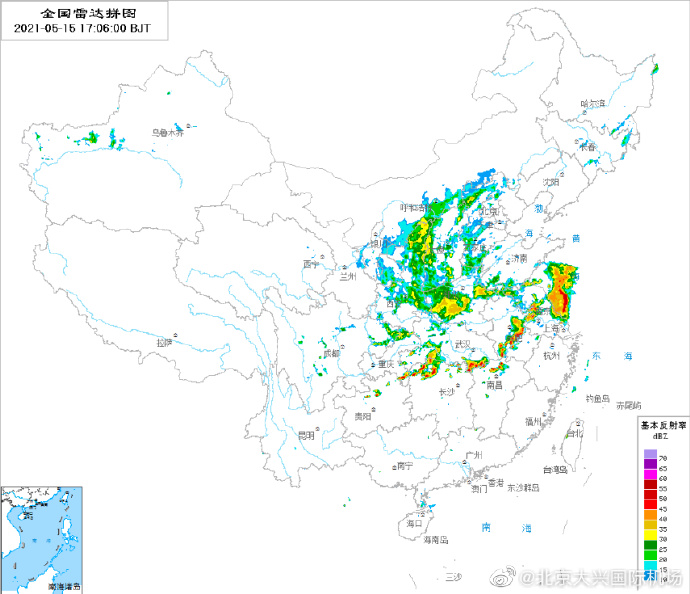 北京大兴机场因天气原因取消了169个航班 延误了26个航班